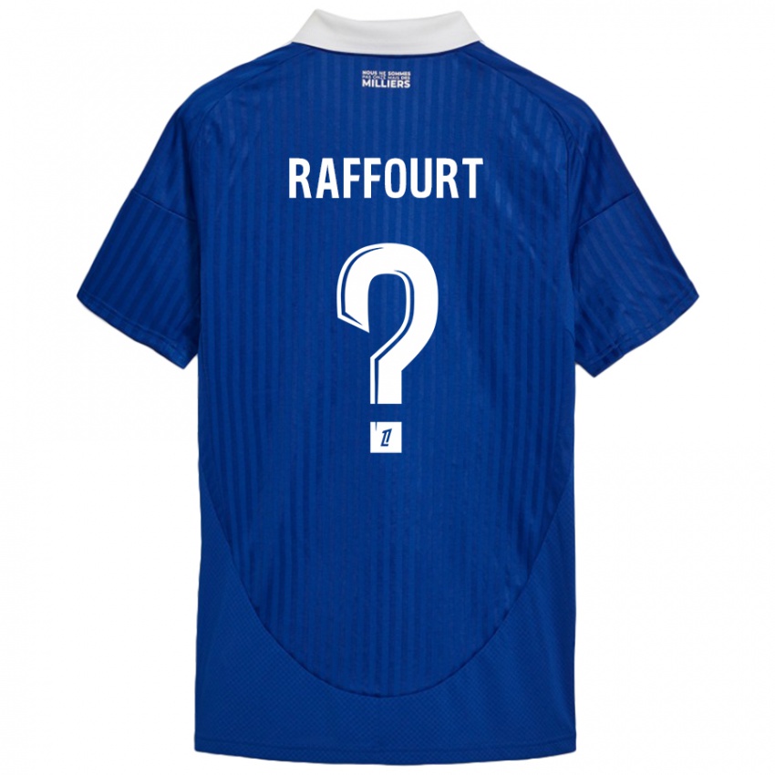 Niño Camiseta Timéo Raffourt #0 Azul Blanco 1ª Equipación 2024/25 La Camisa