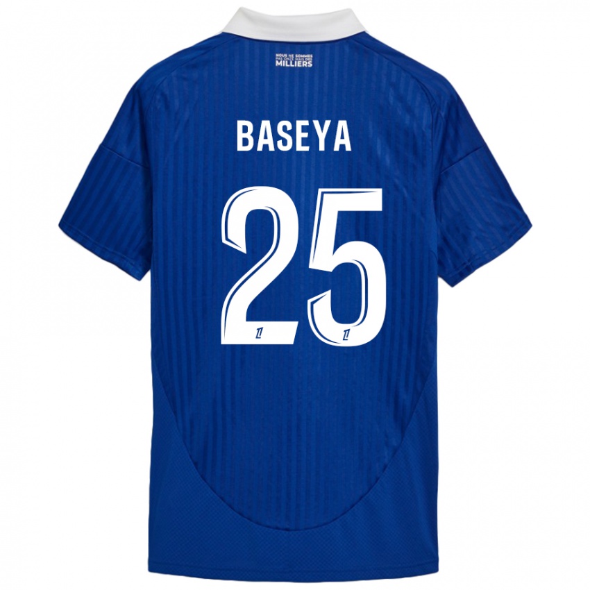 Niño Camiseta Steven Baseya #25 Azul Blanco 1ª Equipación 2024/25 La Camisa