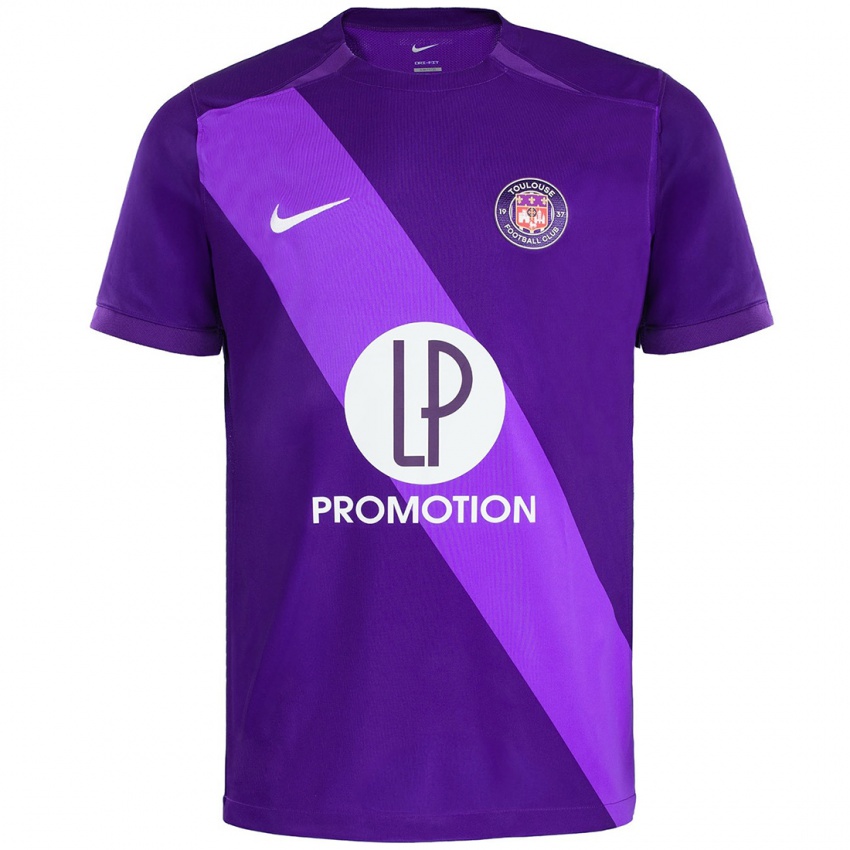 Niño Camiseta Zakaria Aboukhlal #7 Morado Blanco 1ª Equipación 2024/25 La Camisa