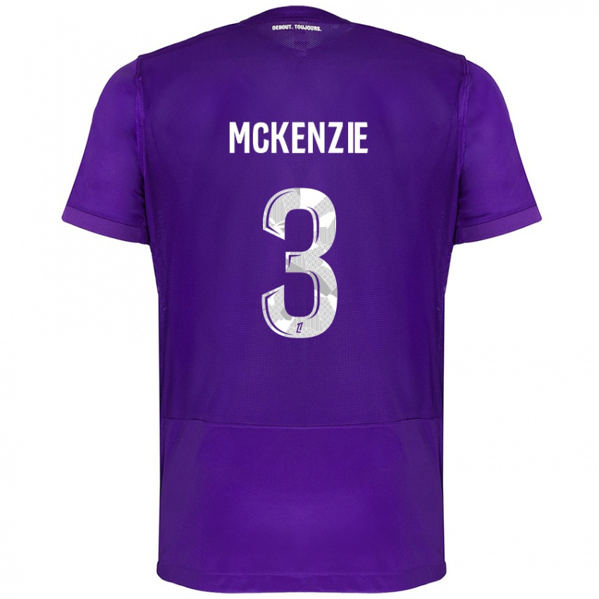 Niño Camiseta Mark Mckenzie #3 Morado Blanco 1ª Equipación 2024/25 La Camisa