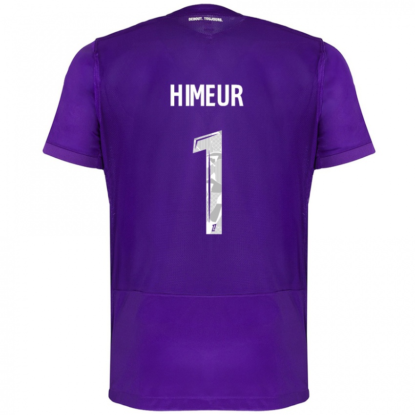 Niño Camiseta Thomas Himeur #1 Morado Blanco 1ª Equipación 2024/25 La Camisa