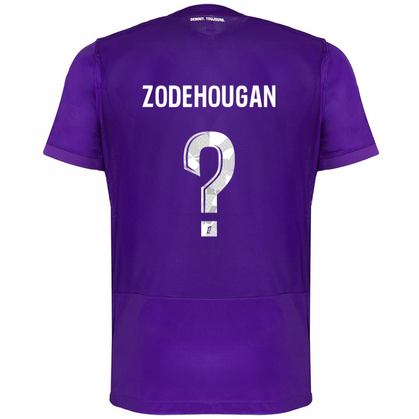 Niño Camiseta Yanis Zodehougan #0 Morado Blanco 1ª Equipación 2024/25 La Camisa