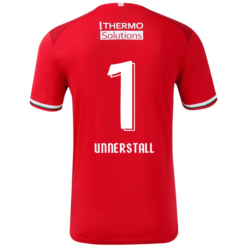 Niño Camiseta Lars Unnerstall #1 Rojo Blanco 1ª Equipación 2024/25 La Camisa