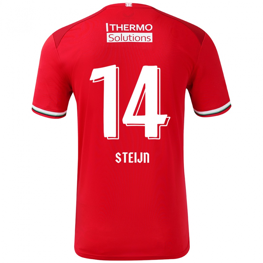 Niño Camiseta Sem Steijn #14 Rojo Blanco 1ª Equipación 2024/25 La Camisa