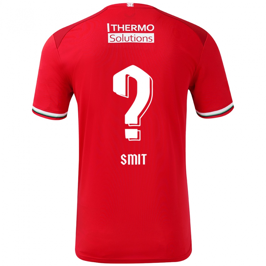 Niño Camiseta Mauro Smit #0 Rojo Blanco 1ª Equipación 2024/25 La Camisa