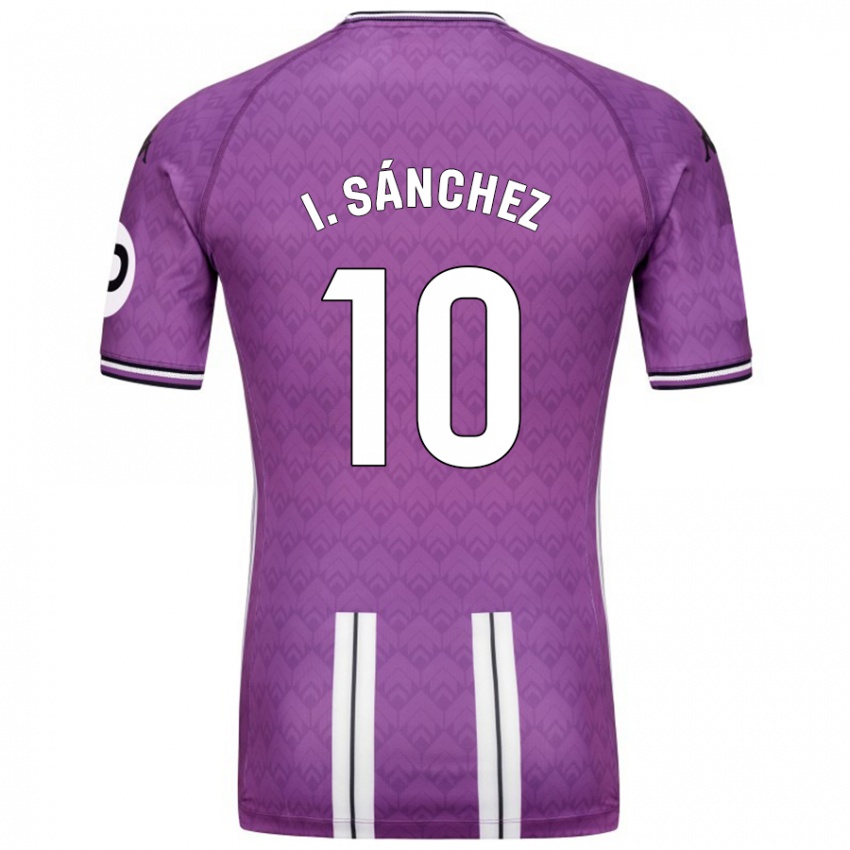 Niño Camiseta Iván Sánchez #10 Púrpura Blanco 1ª Equipación 2024/25 La Camisa