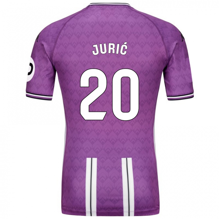 Niño Camiseta Stanko Juric #20 Púrpura Blanco 1ª Equipación 2024/25 La Camisa