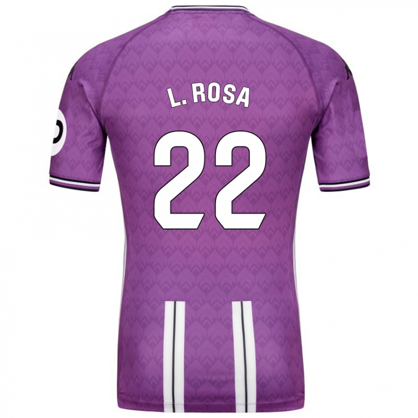 Niño Camiseta Lucas Rosa #22 Púrpura Blanco 1ª Equipación 2024/25 La Camisa