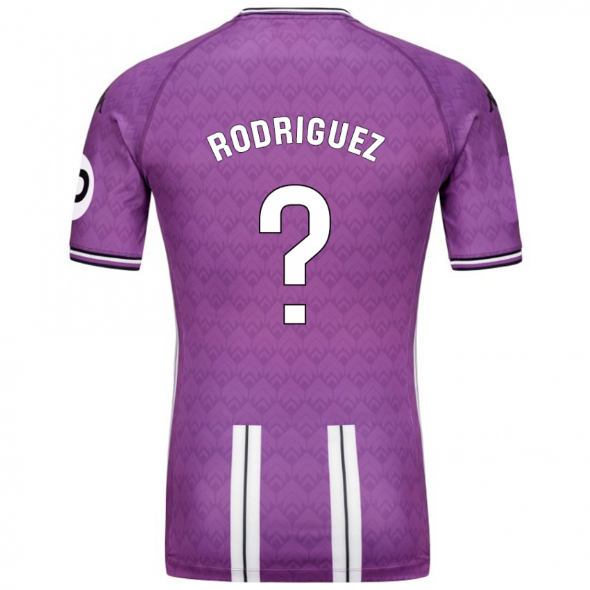 Niño Camiseta Gabriel Rodríguez #0 Púrpura Blanco 1ª Equipación 2024/25 La Camisa