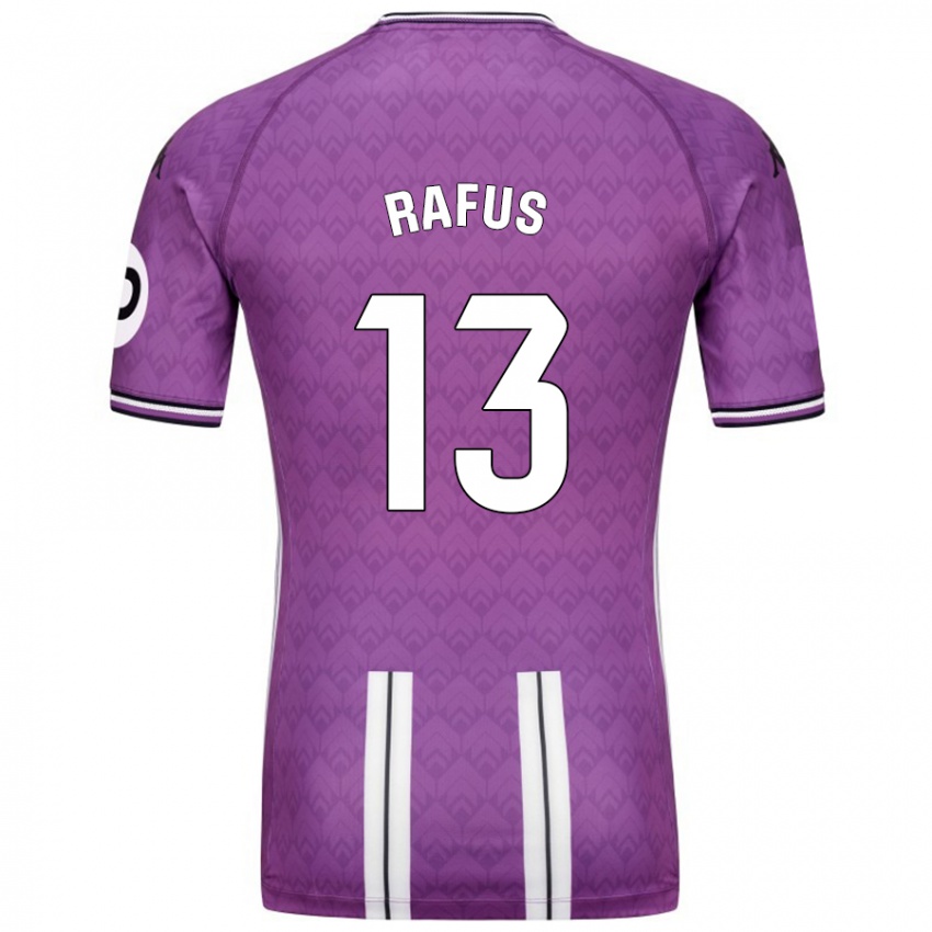 Niño Camiseta Arnau Rafus #13 Púrpura Blanco 1ª Equipación 2024/25 La Camisa