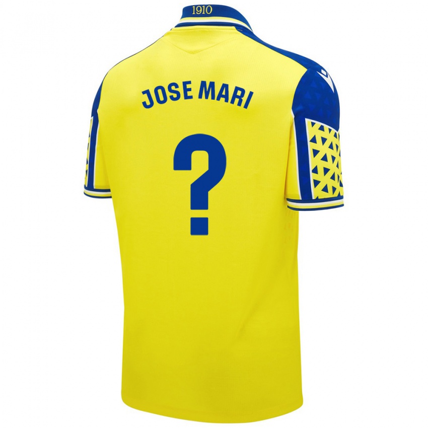 Niño Camiseta José Mari #0 Amarillo Azul 1ª Equipación 2024/25 La Camisa