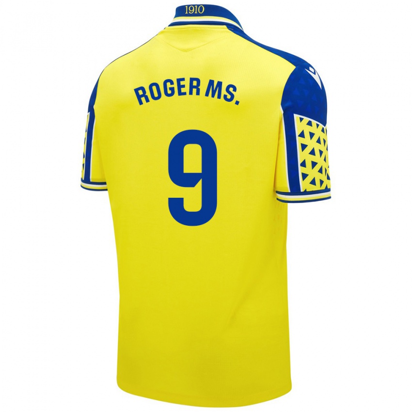 Niño Camiseta Roger Martí #9 Amarillo Azul 1ª Equipación 2024/25 La Camisa