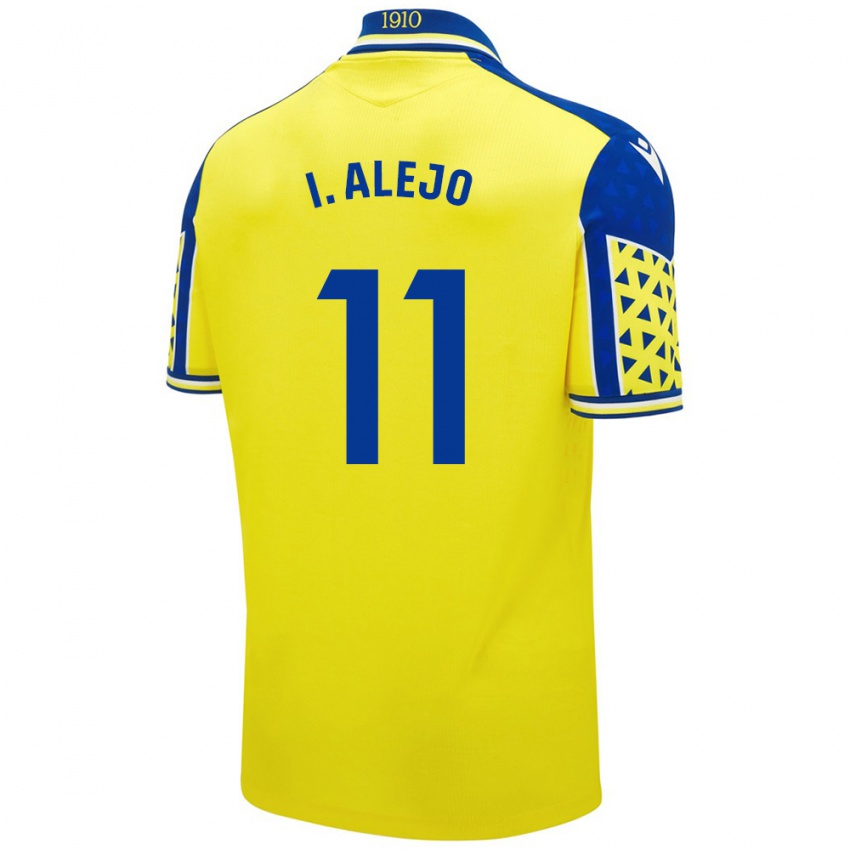 Niño Camiseta Iván Alejo #11 Amarillo Azul 1ª Equipación 2024/25 La Camisa