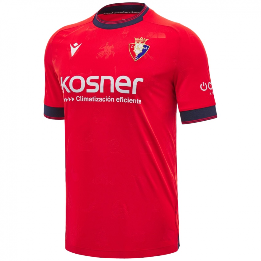 Niño Camiseta Nowend Lorenzo #11 Rojo Blanco 1ª Equipación 2024/25 La Camisa