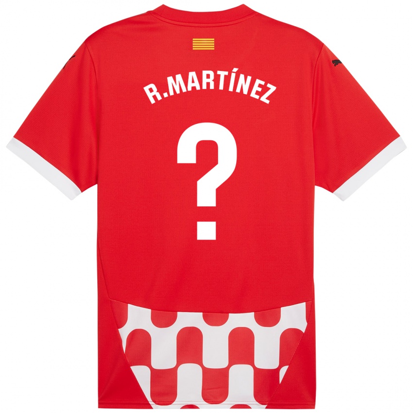 Niño Camiseta Raúl Martínez #0 Rojo Blanco 1ª Equipación 2024/25 La Camisa