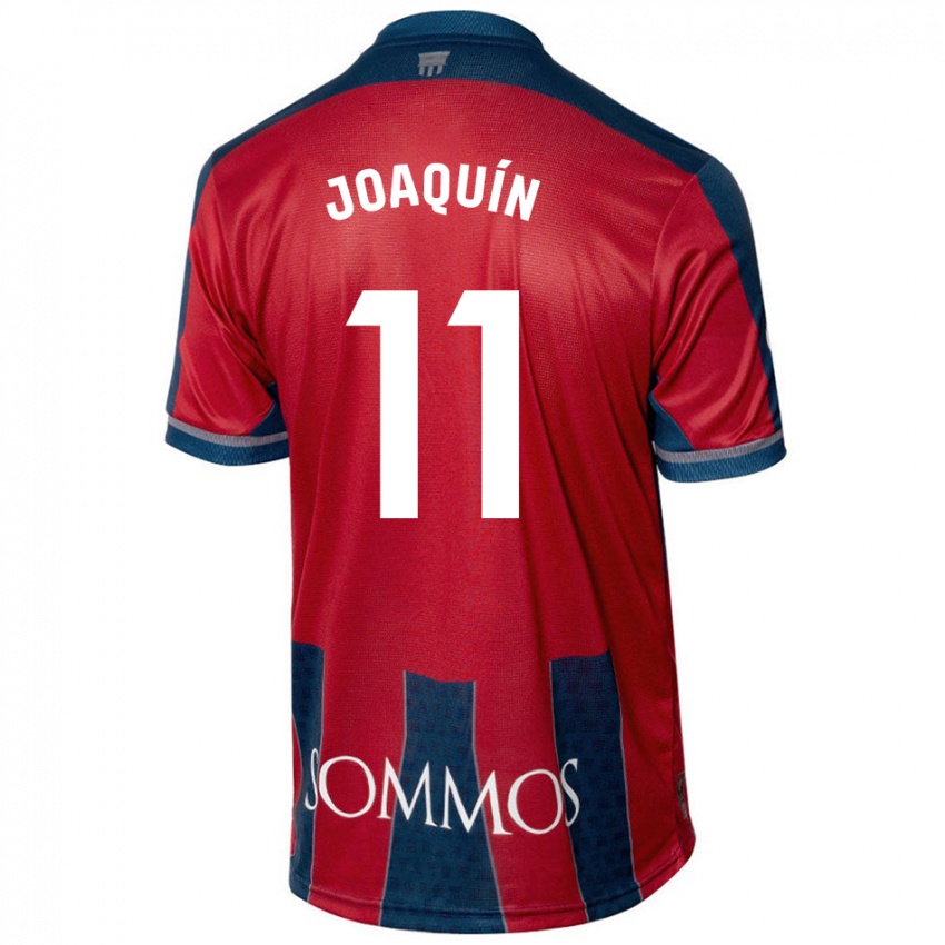 Niño Camiseta Joaquin Munoz #11 Rojo Azul 1ª Equipación 2024/25 La Camisa