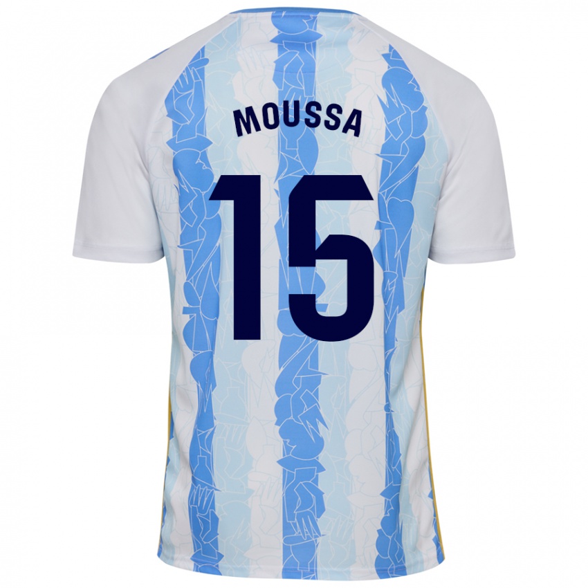 Niño Camiseta Moussa Diarra #15 Blanco Azul 1ª Equipación 2024/25 La Camisa