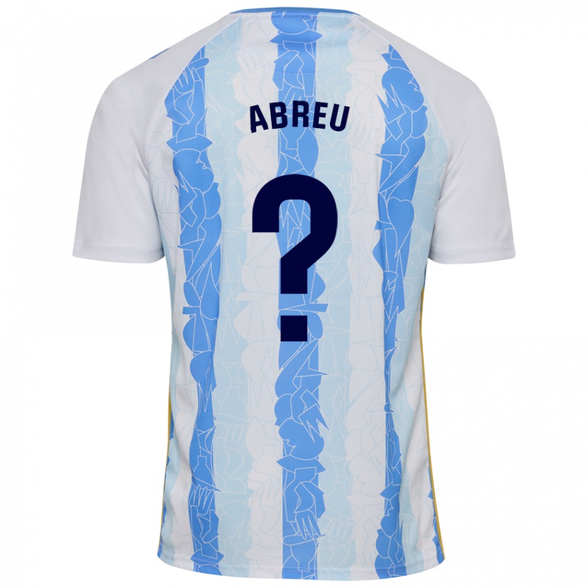 Niño Camiseta Marco Abreu #0 Blanco Azul 1ª Equipación 2024/25 La Camisa