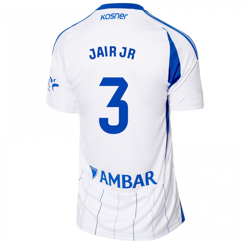 Niño Camiseta Jair Amador #3 Rojo Blanco 1ª Equipación 2024/25 La Camisa