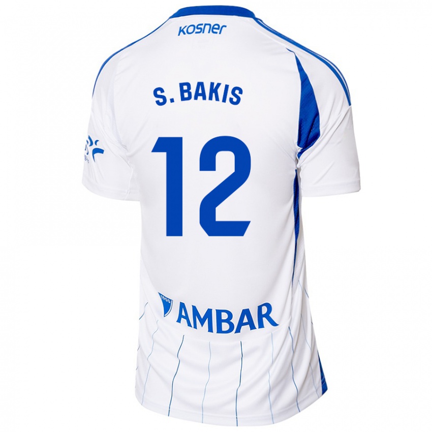 Niño Camiseta Sinan Bakış #12 Rojo Blanco 1ª Equipación 2024/25 La Camisa