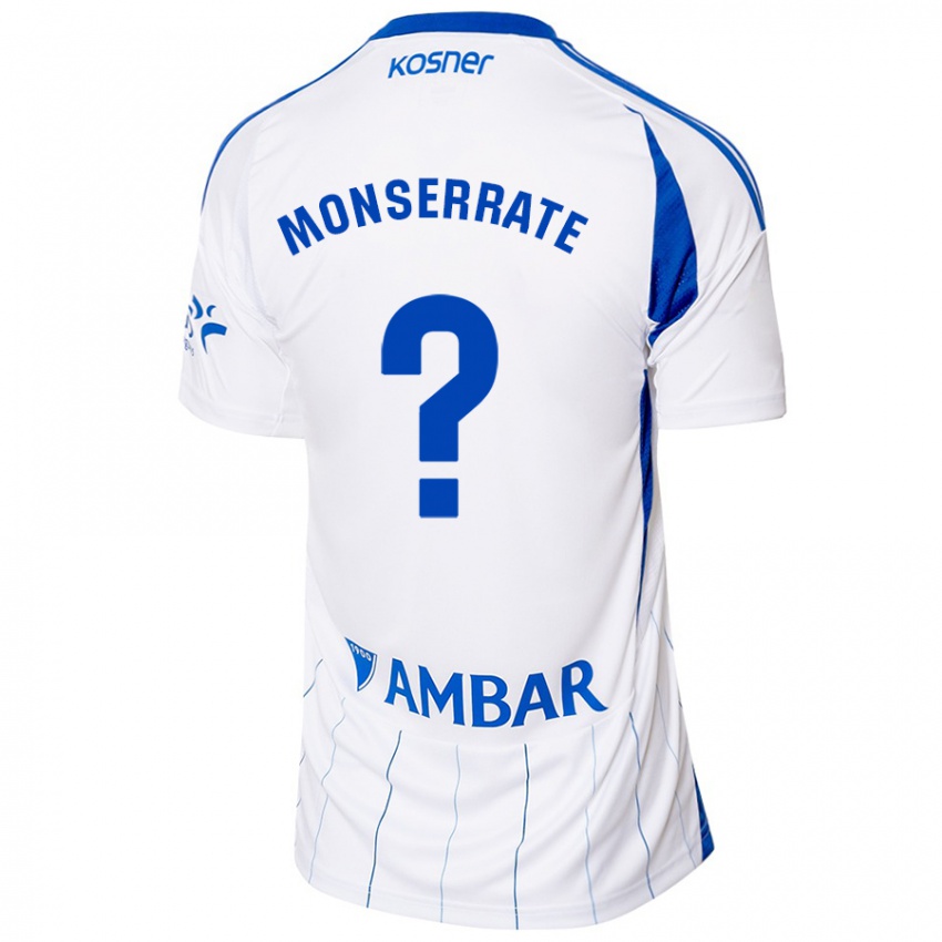 Niño Camiseta Jano Monserrate #0 Rojo Blanco 1ª Equipación 2024/25 La Camisa