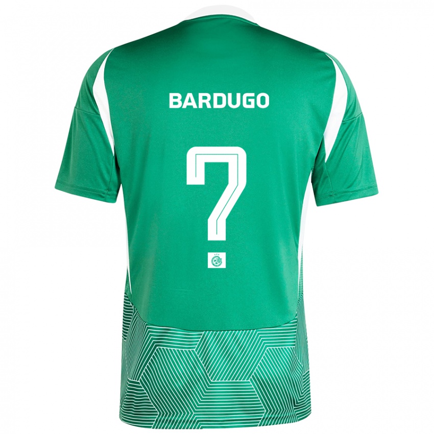 Niño Camiseta Ariel Bardugo #0 Verde Blanco 1ª Equipación 2024/25 La Camisa