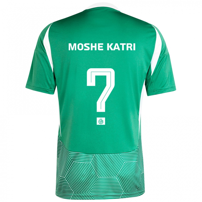 Niño Camiseta Roy Moshe Katri #0 Verde Blanco 1ª Equipación 2024/25 La Camisa