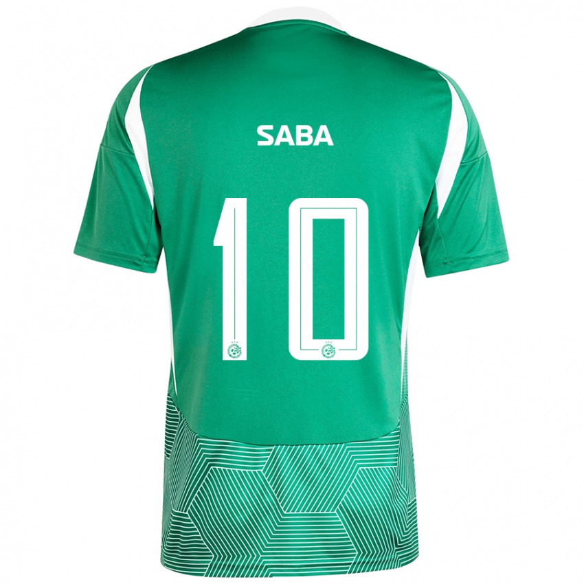 Niño Camiseta Dia Saba #10 Verde Blanco 1ª Equipación 2024/25 La Camisa