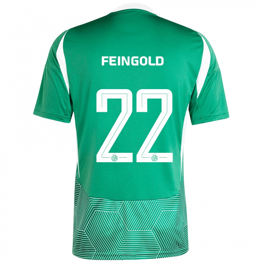 Niño Camiseta Ilay Feingold #22 Verde Blanco 1ª Equipación 2024/25 La Camisa