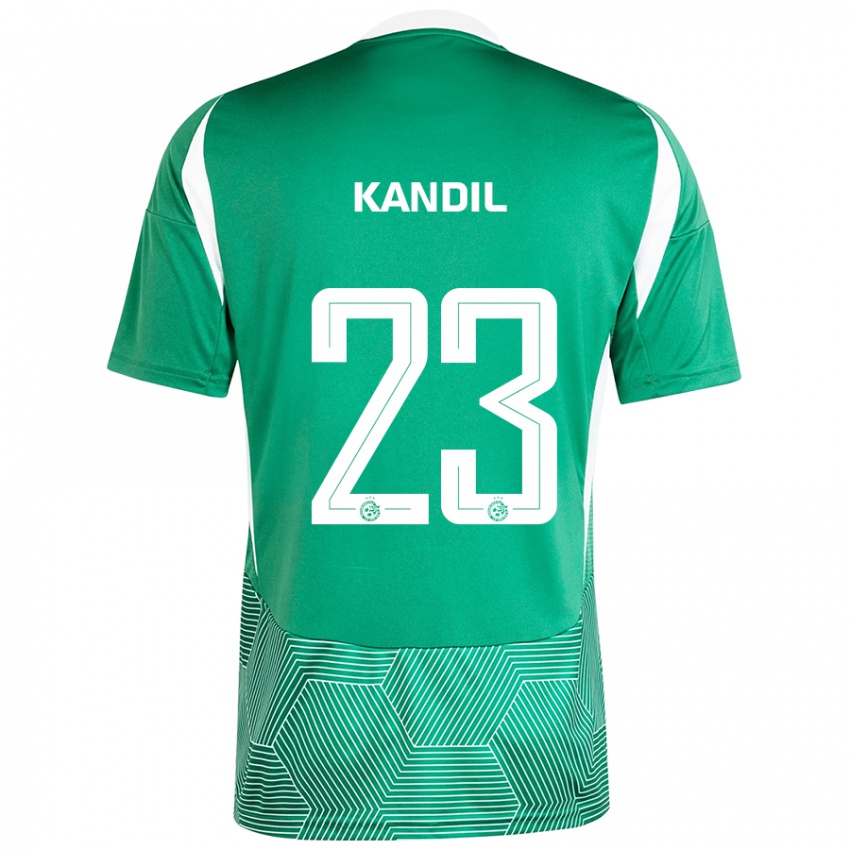 Niño Camiseta Maor Kandil #23 Verde Blanco 1ª Equipación 2024/25 La Camisa