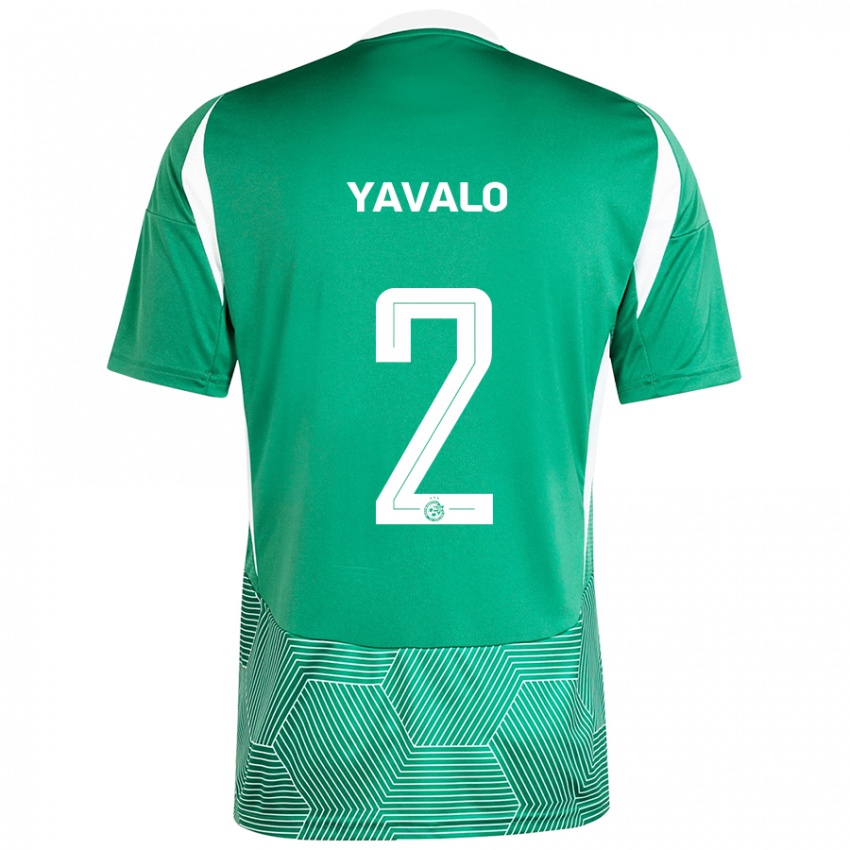 Niño Camiseta Gatachao Yavalo #2 Verde Blanco 1ª Equipación 2024/25 La Camisa