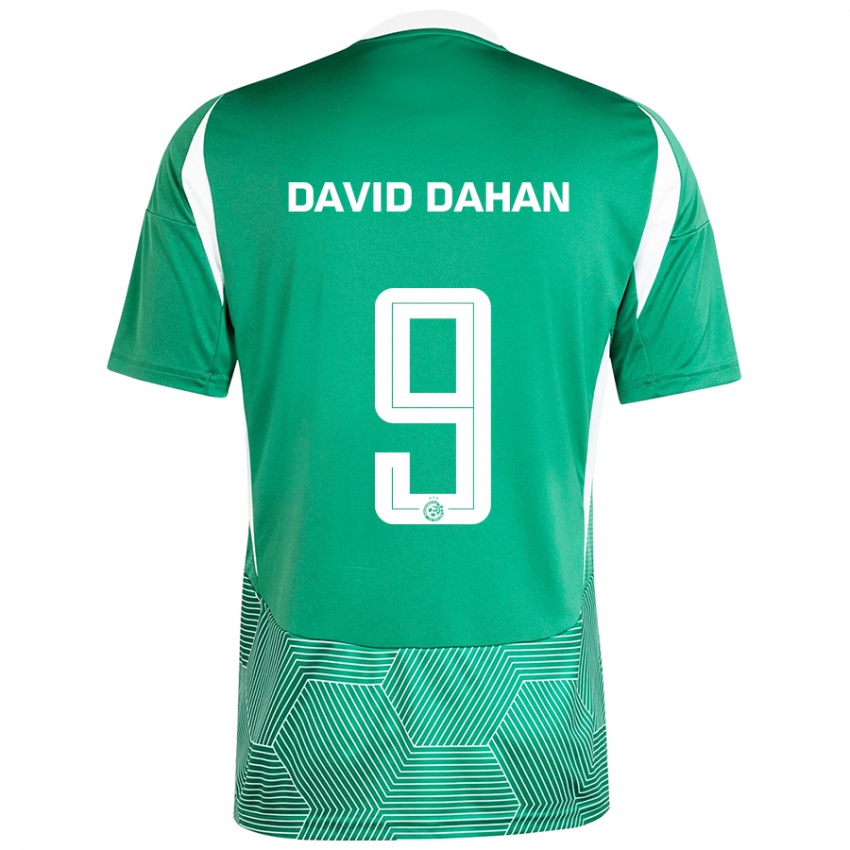 Niño Camiseta Omer David Dahan #9 Verde Blanco 1ª Equipación 2024/25 La Camisa