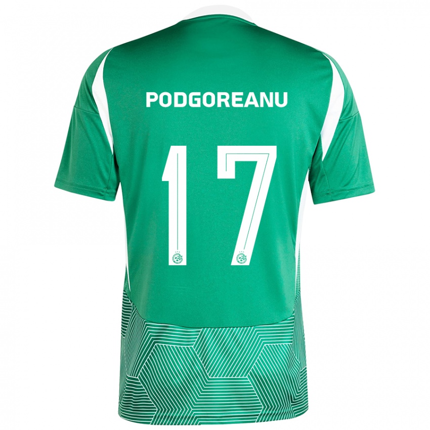 Niño Camiseta Suf Podgoreanu #17 Verde Blanco 1ª Equipación 2024/25 La Camisa