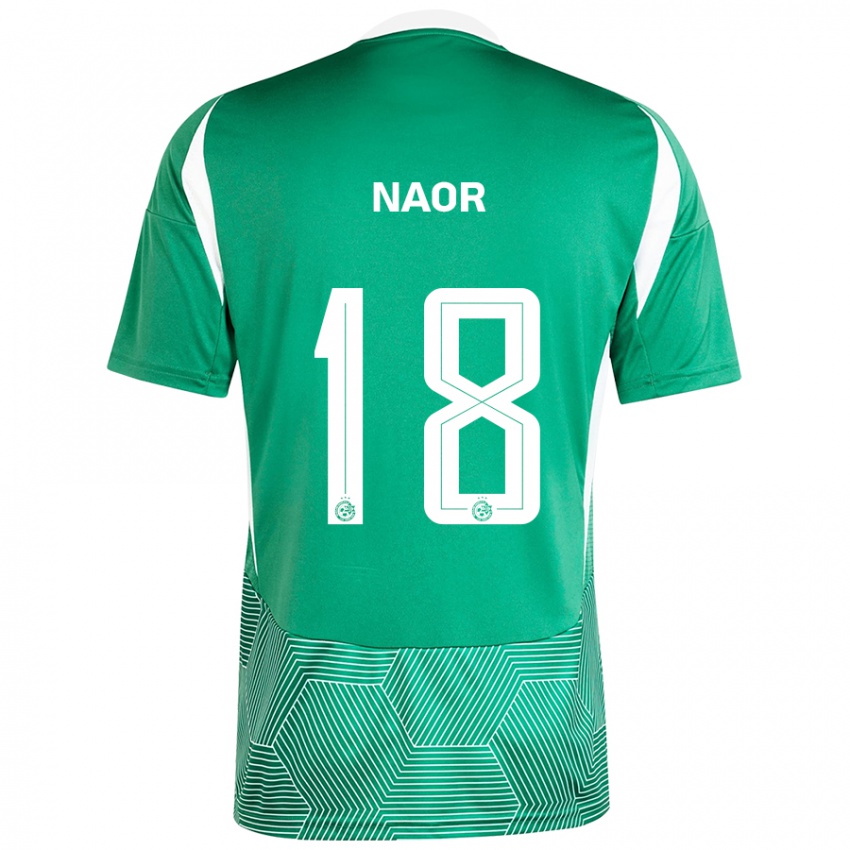 Niño Camiseta Goni Naor #18 Verde Blanco 1ª Equipación 2024/25 La Camisa