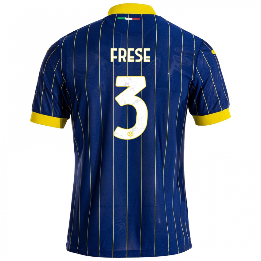 Niño Camiseta Martin Frese #3 Azul Amarillo 1ª Equipación 2024/25 La Camisa