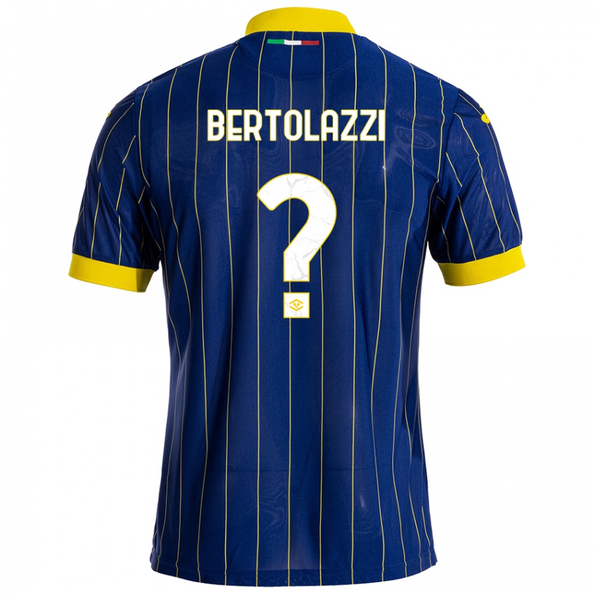 Niño Camiseta Giovanni Bertolazzi #0 Azul Amarillo 1ª Equipación 2024/25 La Camisa