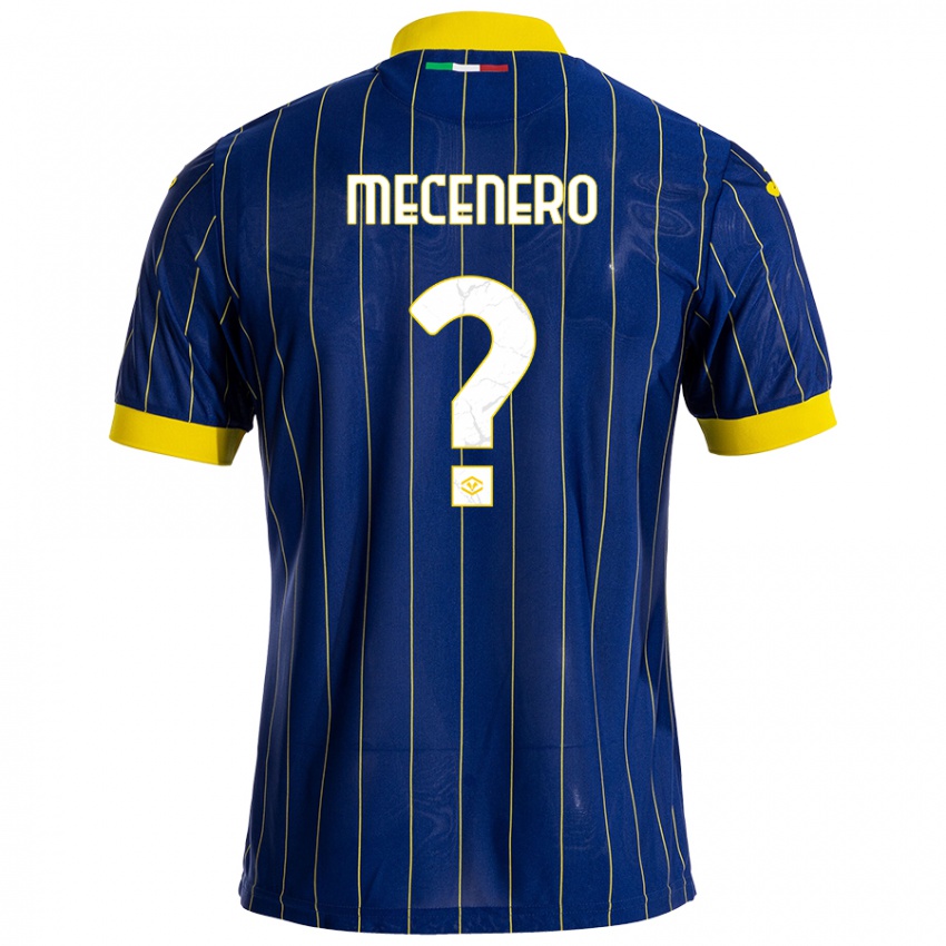 Niño Camiseta Giovanni Mecenero #0 Azul Amarillo 1ª Equipación 2024/25 La Camisa