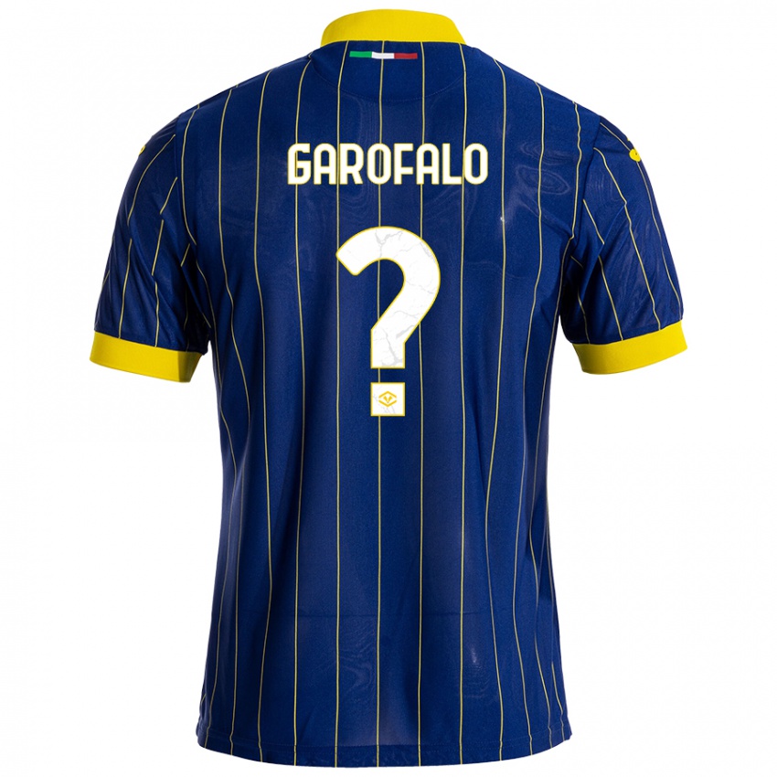 Niño Camiseta Lorenzo Garofalo #0 Azul Amarillo 1ª Equipación 2024/25 La Camisa