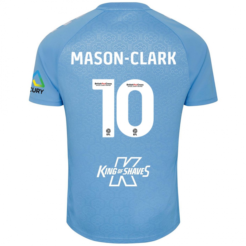 Niño Camiseta Ephron Mason-Clark #10 Azul Blanco 1ª Equipación 2024/25 La Camisa