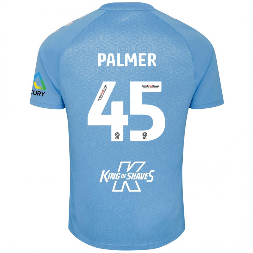 Niño Camiseta Kasey Palmer #45 Azul Blanco 1ª Equipación 2024/25 La Camisa