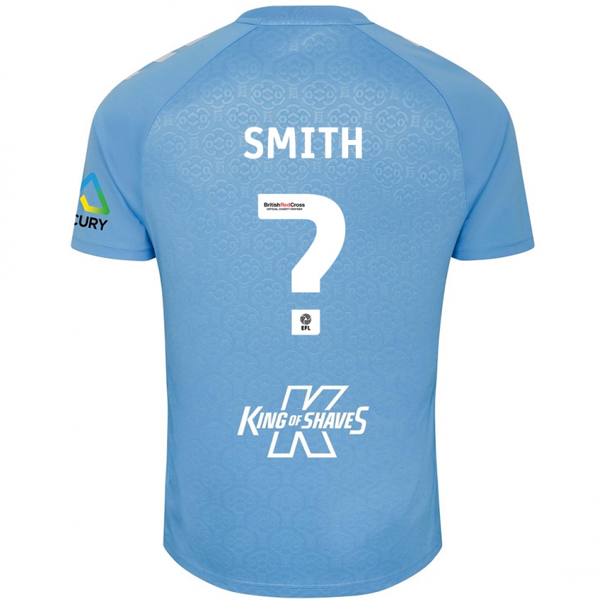 Niño Camiseta Jayden Smith #0 Azul Blanco 1ª Equipación 2024/25 La Camisa