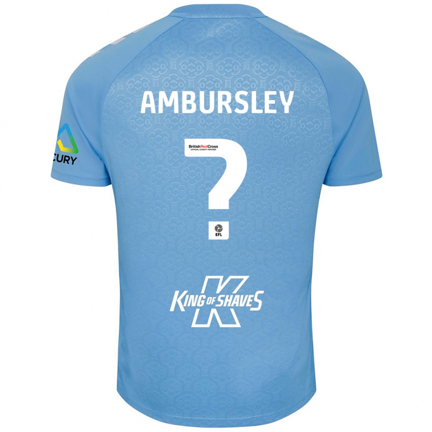 Niño Camiseta Conrad Ambursley #0 Azul Blanco 1ª Equipación 2024/25 La Camisa