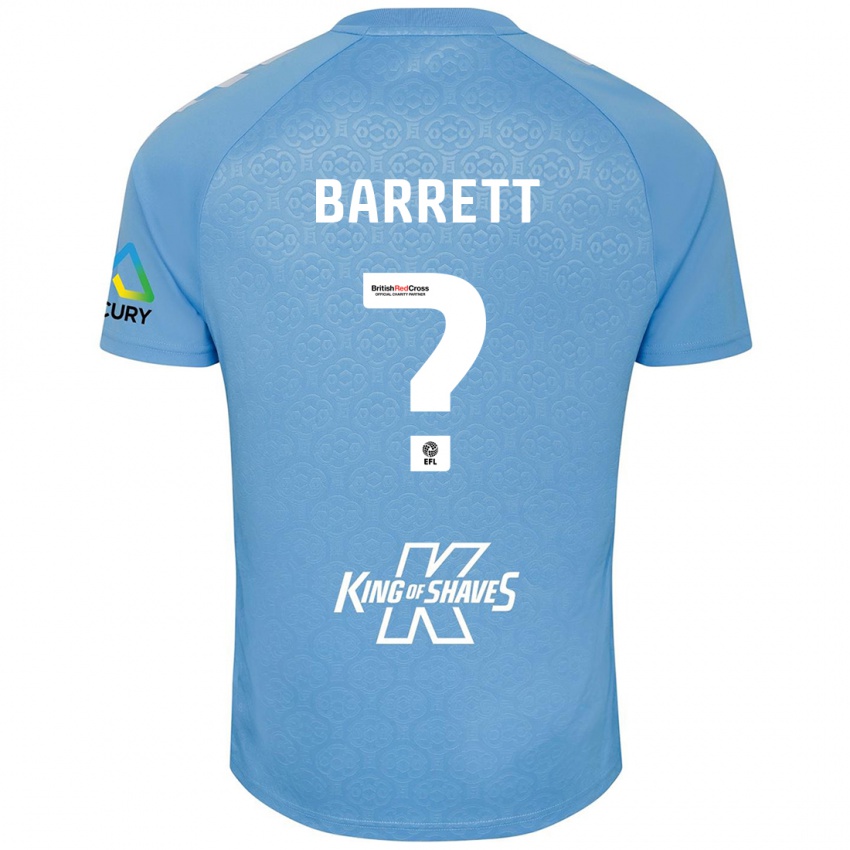 Niño Camiseta Marlow Barrett #0 Azul Blanco 1ª Equipación 2024/25 La Camisa