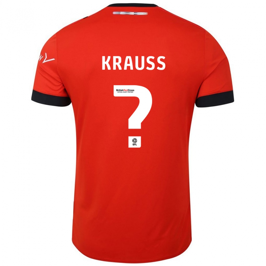 Niño Camiseta Tom Krauß #0 Naranja Negro 1ª Equipación 2024/25 La Camisa