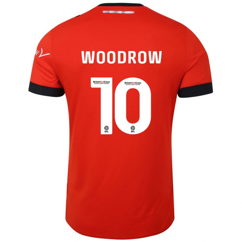 Niño Camiseta Cauley Woodrow #10 Naranja Negro 1ª Equipación 2024/25 La Camisa