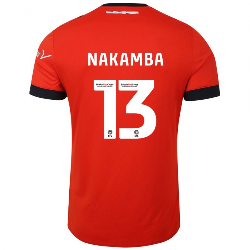 Niño Camiseta Marvelous Nakamba #13 Naranja Negro 1ª Equipación 2024/25 La Camisa