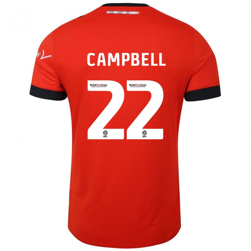 Niño Camiseta Allan Campbell #22 Naranja Negro 1ª Equipación 2024/25 La Camisa