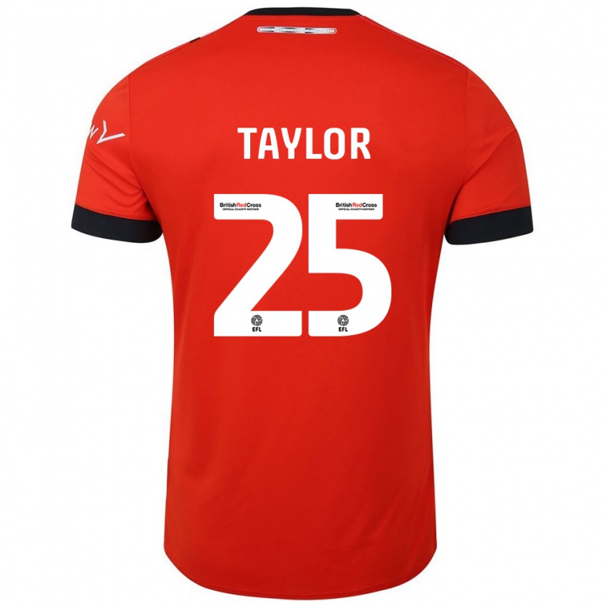 Niño Camiseta Joe Taylor #25 Naranja Negro 1ª Equipación 2024/25 La Camisa