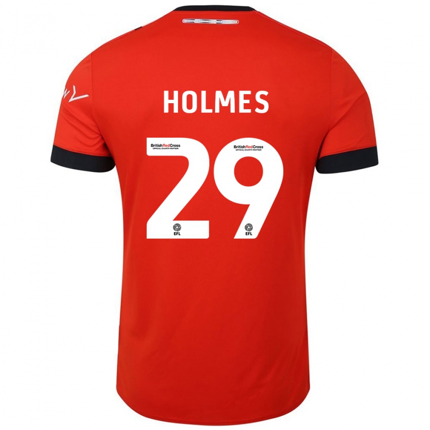 Niño Camiseta Tom Holmes #29 Naranja Negro 1ª Equipación 2024/25 La Camisa