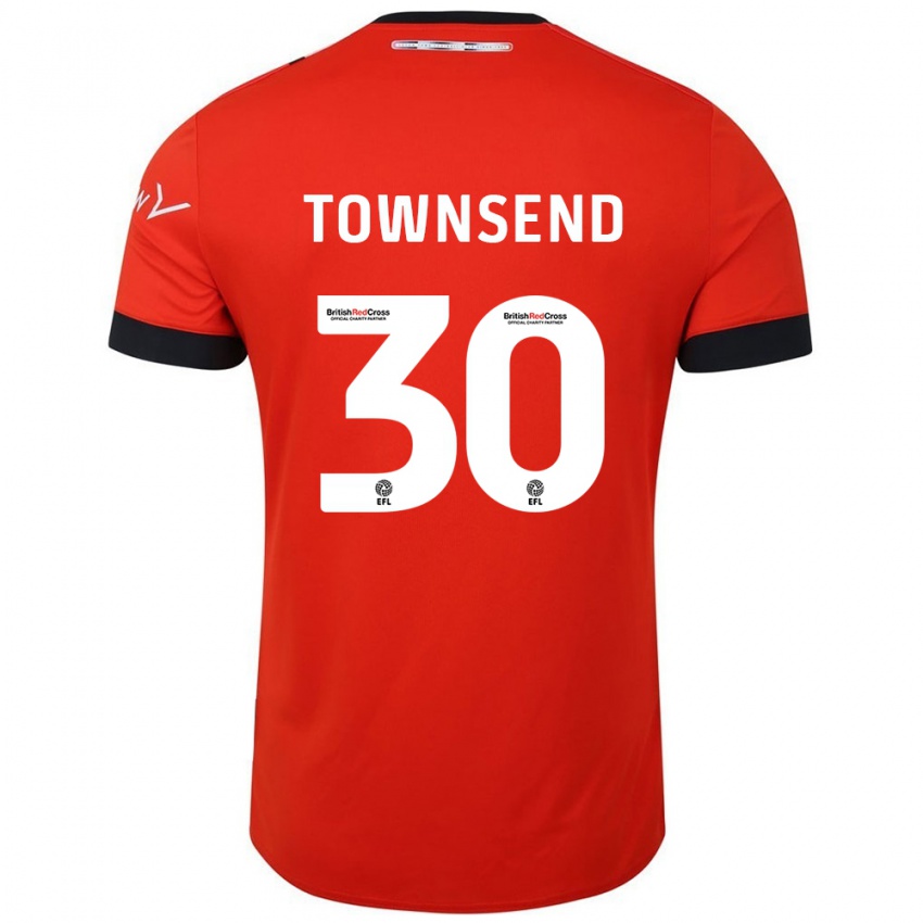 Niño Camiseta Andros Townsend #30 Naranja Negro 1ª Equipación 2024/25 La Camisa